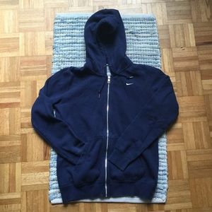 Nike navy blue full zip jacket
